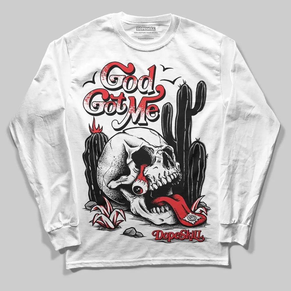 Dunk Panda White Black DopeSkill Long Sleeve T-Shirt God Got Me Graphic sold by DopeSkill product image thumbnail 2