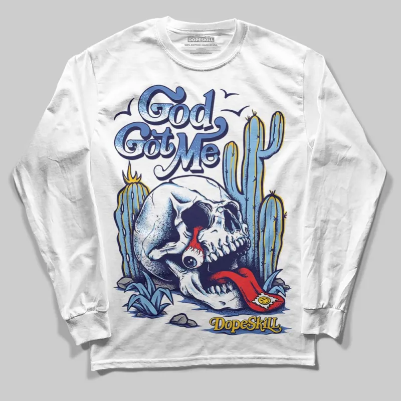 University Blue Collection DopeSkill Long Sleeve T-Shirt God Got Me Graphic sold by DopeSkill