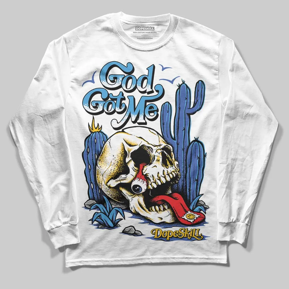 Royal Blue Collection DopeSkill Long Sleeve T-Shirt God Got Me Graphic sold by DopeSkill