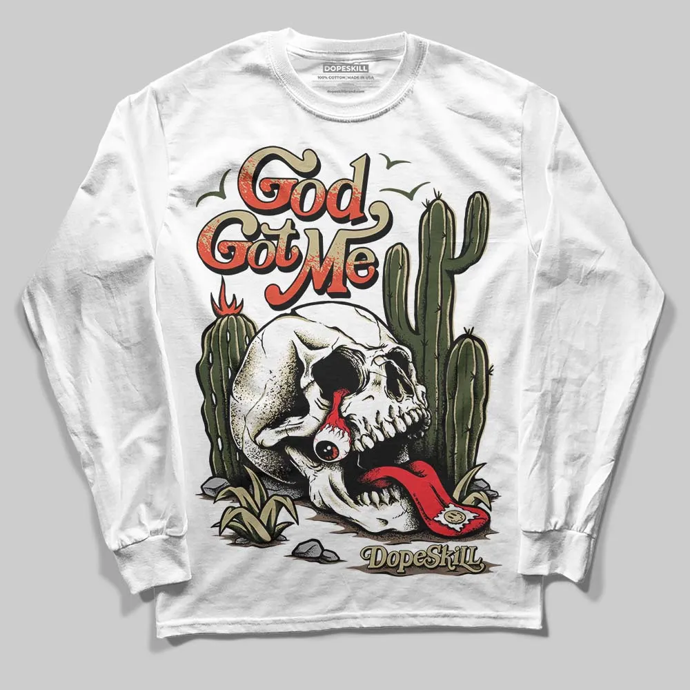 Olive Collection DopeSkill Long Sleeve T-Shirt God Got Me Graphic sold by DopeSkill