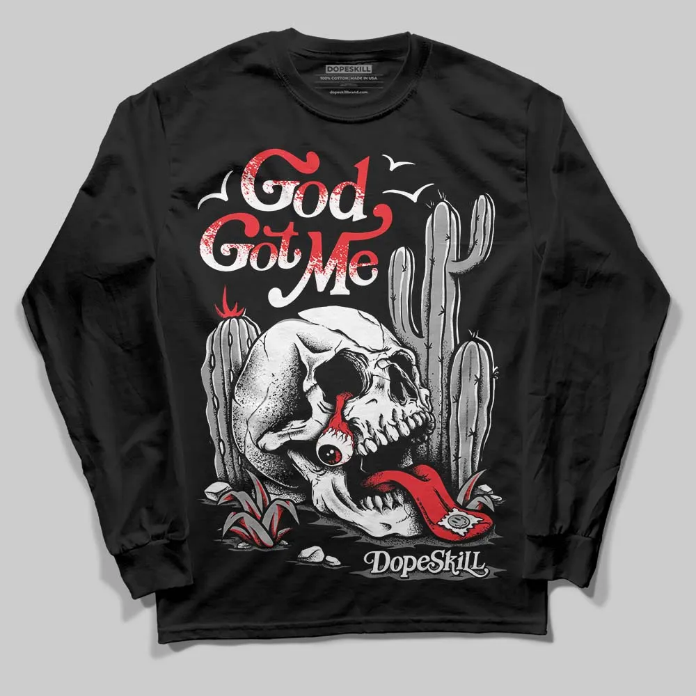 Grey Collection DopeSkill Long Sleeve T-Shirt God Got Me Graphic sold by DopeSkill product image thumbnail 2