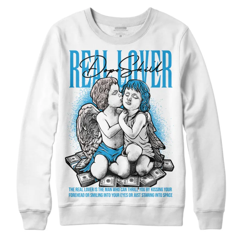 Military Blue 4s DopeSkill Sweatshirt Real Lover Graphic sold by DopeSkill