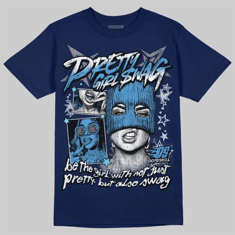 Midnight Navy 3s DopeSkill Navy T-shirt Pretty Girl Swag Graphic sold by DopeSkill