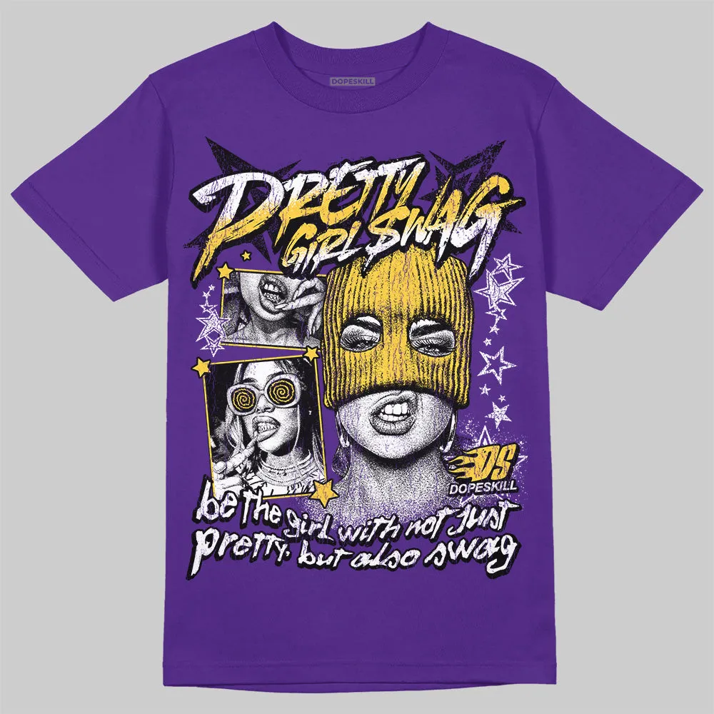 Field Purple 12s DopeSkill Purple T-shirt Pretty Girl Swag Graphic sold by DopeSkill
