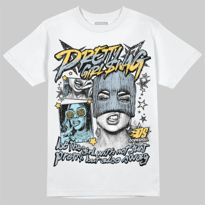 Blue Grey 13s DopeSkill T-Shirt Pretty Girl Swag Graphic sold by DopeSkill