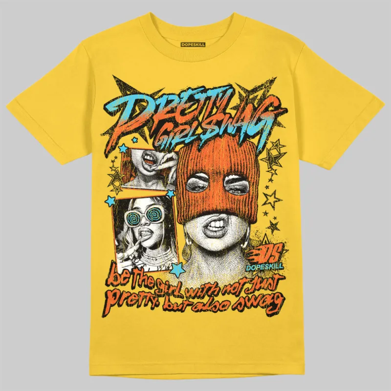 Yellow Collection DopeSkill Gold T-shirt Pretty Girl Swag Graphic sold by DopeSkill