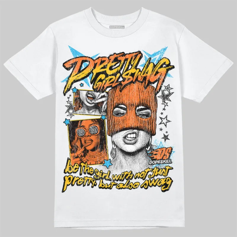 Orange Black White DopeSkill T-Shirt Pretty Girl Swag Graphic sold by DopeSkill