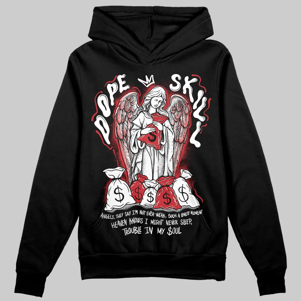 Bred Velvet 11s DopeSkill Hoodie Sweatshirt Angels Graphic sold by DopeSkill