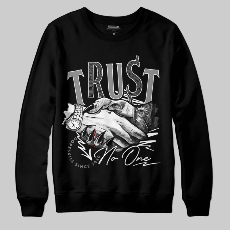 Rick Owens Black Leather Sneaker DopeSkill Sweatshirt Trust No One Graphic sold by DopeSkill