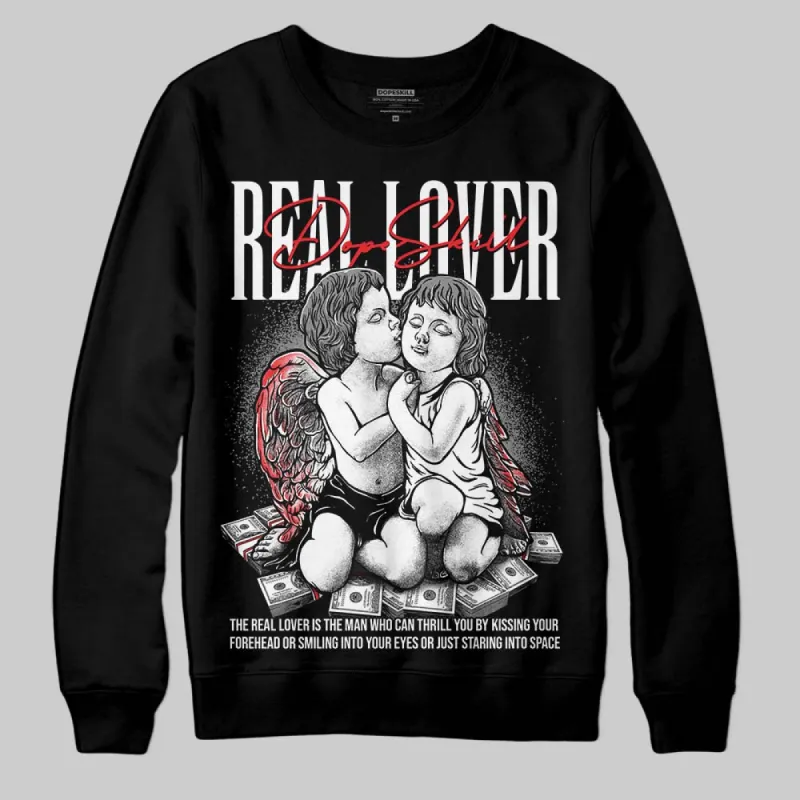 Rick Owens Black Leather Sneaker DopeSkill Sweatshirt Real Lover Graphic sold by DopeSkill