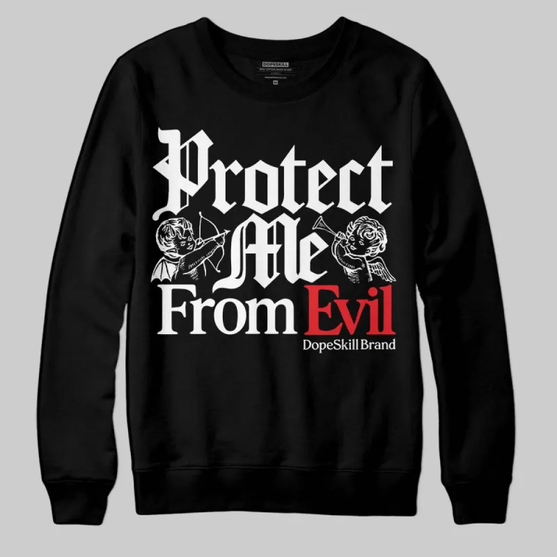 Rick Owens Black Leather Sneaker DopeSkill Sweatshirt Protect Me From Evil Graphic sold by DopeSkill