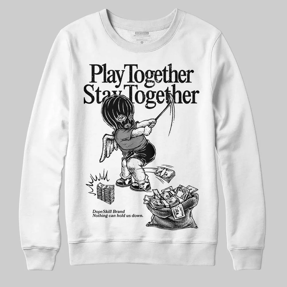 Rick Owens Black Leather Sneaker DopeSkill Sweatshirt Play together, Stay together Graphic sold by DopeSkill product image thumbnail 2