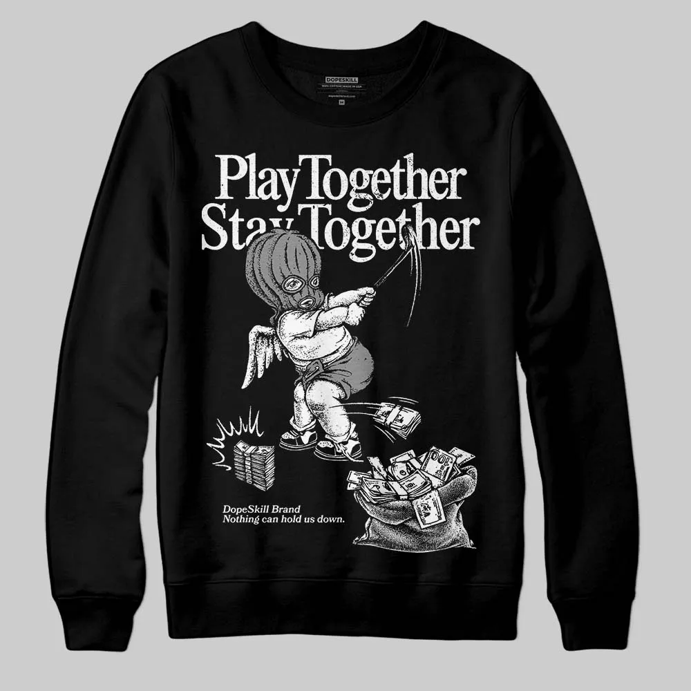 Rick Owens Black Leather Sneaker DopeSkill Sweatshirt Play together, Stay together Graphic sold by DopeSkill
