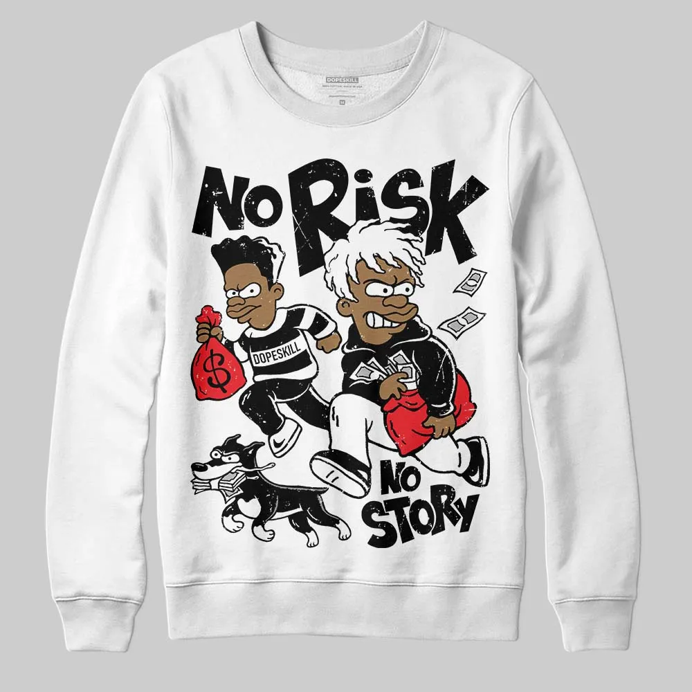 Rick Owens Black Leather Sneaker DopeSkill Sweatshirt No Risk No Story Graphic sold by DopeSkill product image thumbnail 2