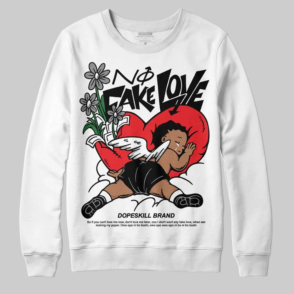 Rick Owens Black Leather Sneaker DopeSkill Sweatshirt No Fake Love Graphic sold by DopeSkill product image thumbnail 2