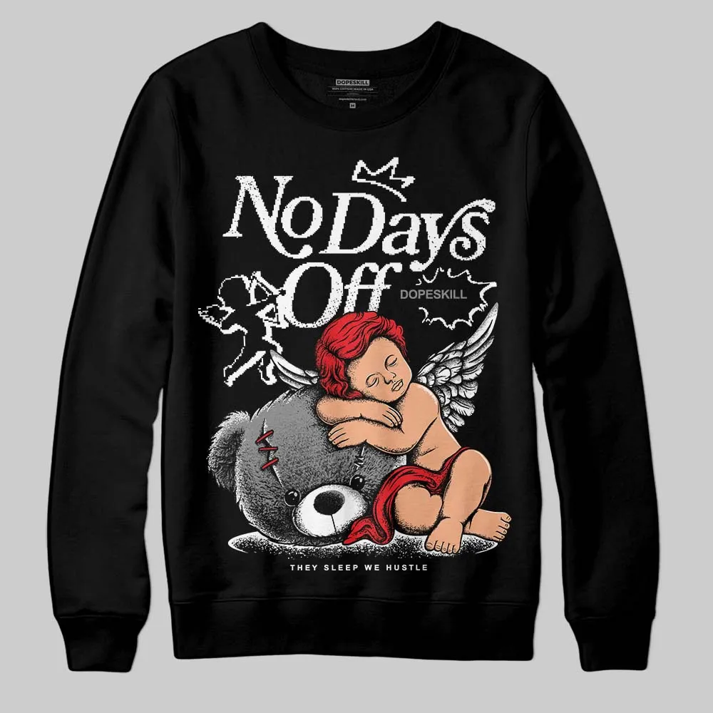 Rick Owens Black Leather Sneaker DopeSkill Sweatshirt New No Days Off Graphic sold by DopeSkill