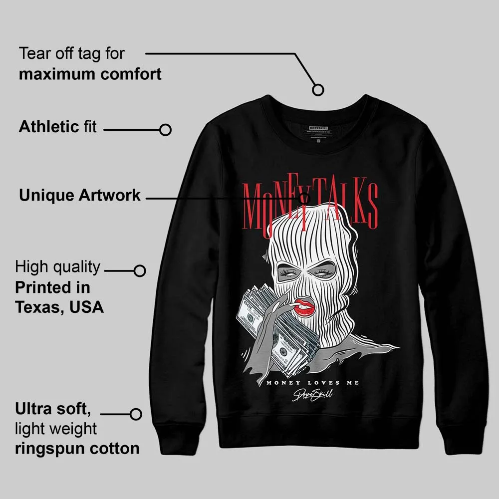 Rick Owens Black Leather Sneaker DopeSkill Sweatshirt Money Talks Graphic sold by DopeSkill product image thumbnail 3