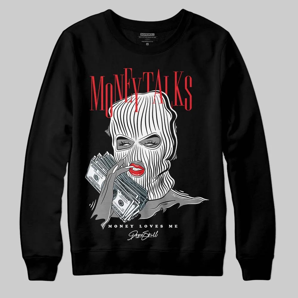 Rick Owens Black Leather Sneaker DopeSkill Sweatshirt Money Talks Graphic sold by DopeSkill