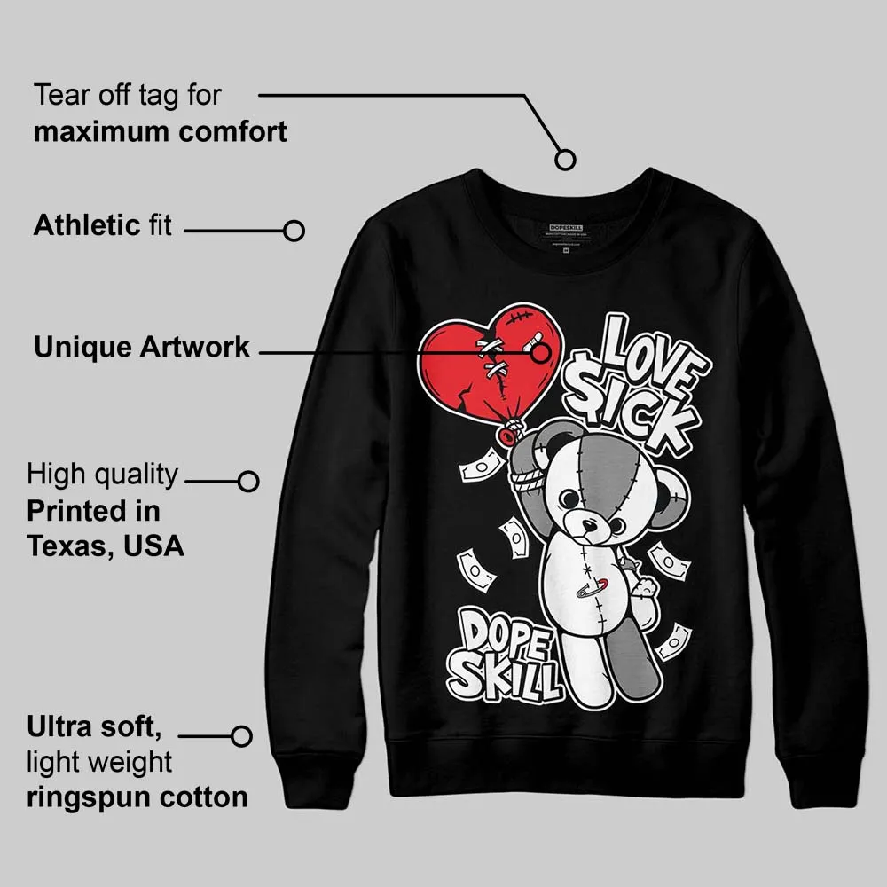 Rick Owens Black Leather Sneaker DopeSkill Sweatshirt Love Sick Graphic sold by DopeSkill product image thumbnail 3