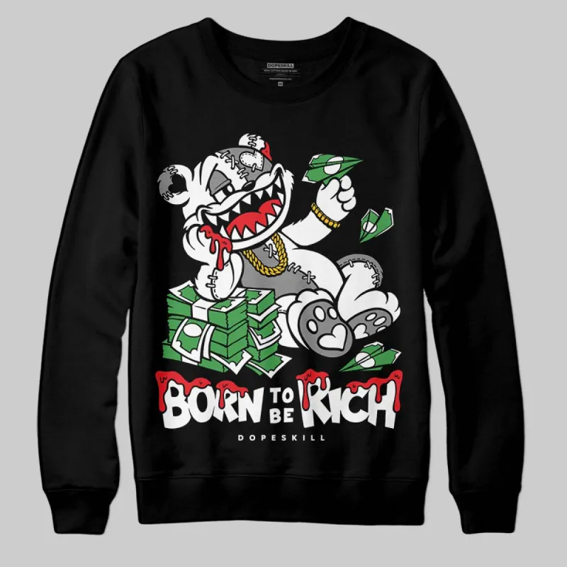 Rick Owens Black Leather Sneaker DopeSkill Sweatshirt Born To Be Rich Graphic sold by DopeSkill