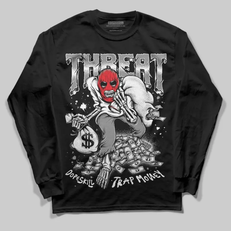 Rick Owens Black Leather Sneaker DopeSkill Long Sleeve T-Shirt Threat Graphic sold by DopeSkill