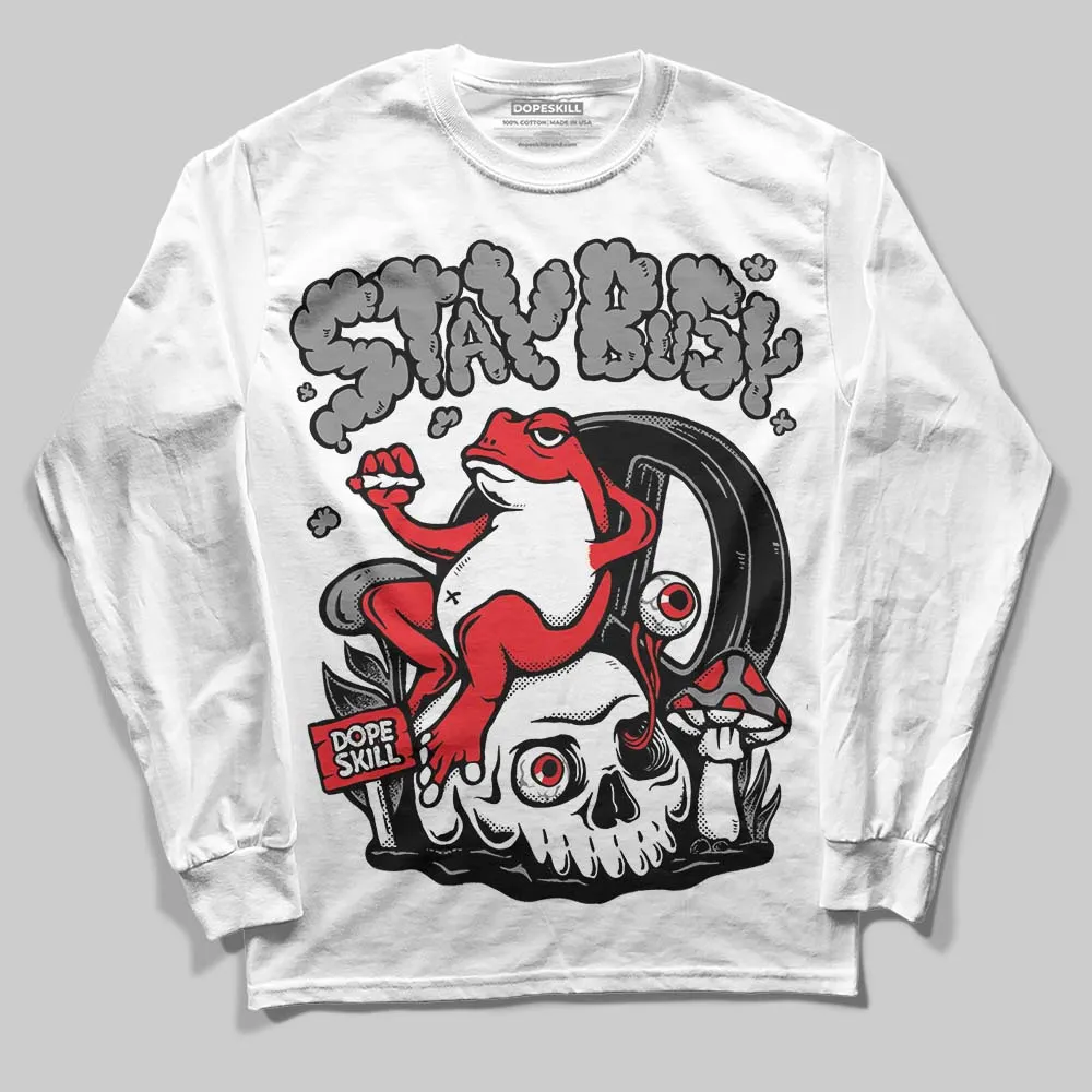 Rick Owens Black Leather Sneaker DopeSkill Long Sleeve T-Shirt Stay Busy Graphic sold by DopeSkill product image thumbnail 2