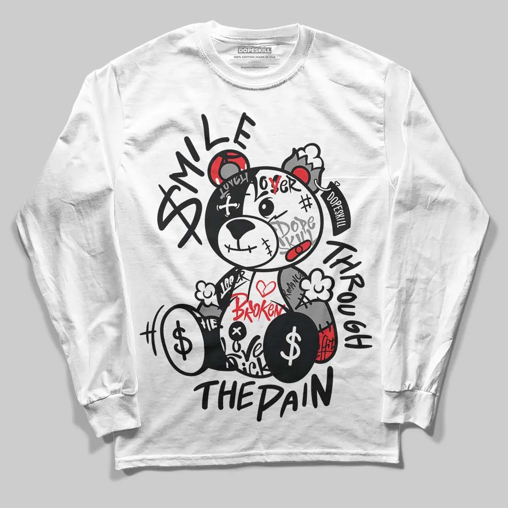 Rick Owens Black Leather Sneaker DopeSkill Long Sleeve T-Shirt Smile Through The Pain Graphic sold by DopeSkill product image thumbnail 2