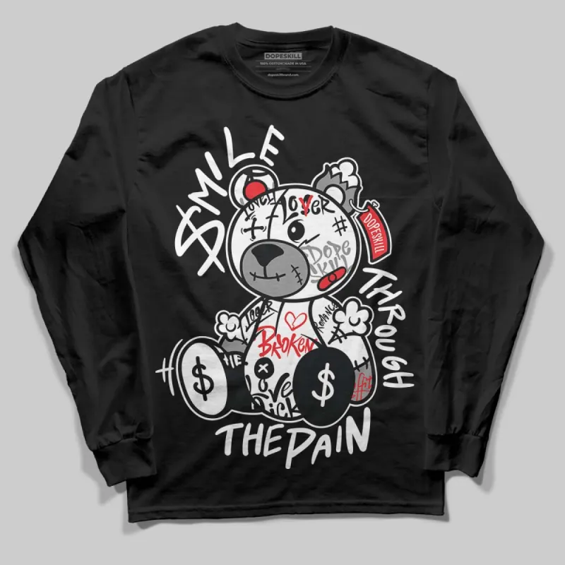 Rick Owens Black Leather Sneaker DopeSkill Long Sleeve T-Shirt Smile Through The Pain Graphic sold by DopeSkill