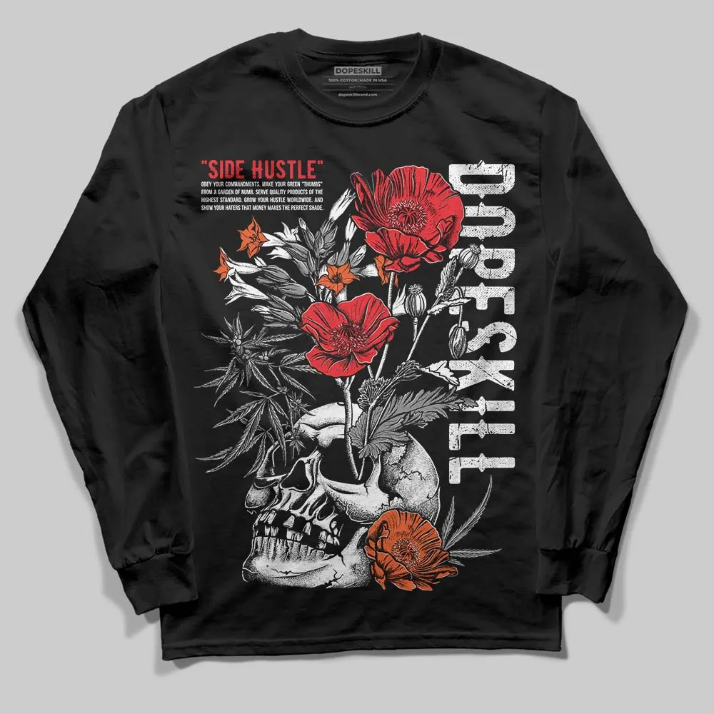 Rick Owens Black Leather Sneaker DopeSkill Long Sleeve T-Shirt Side Hustle Graphic sold by DopeSkill