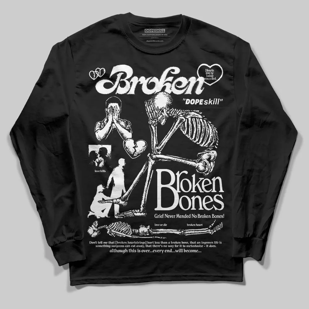 Rick Owens Black Leather Sneaker DopeSkill Long Sleeve T-Shirt Broken Bones Graphic sold by DopeSkill