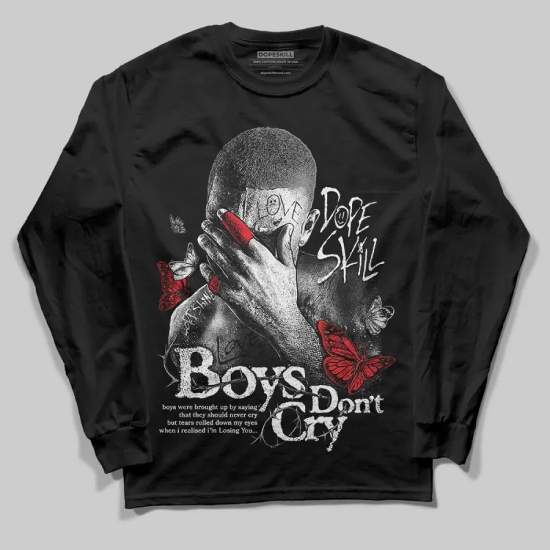 Rick Owens Black Leather Sneaker DopeSkill Long Sleeve T-Shirt Boys Don't Cry Graphic sold by DopeSkill