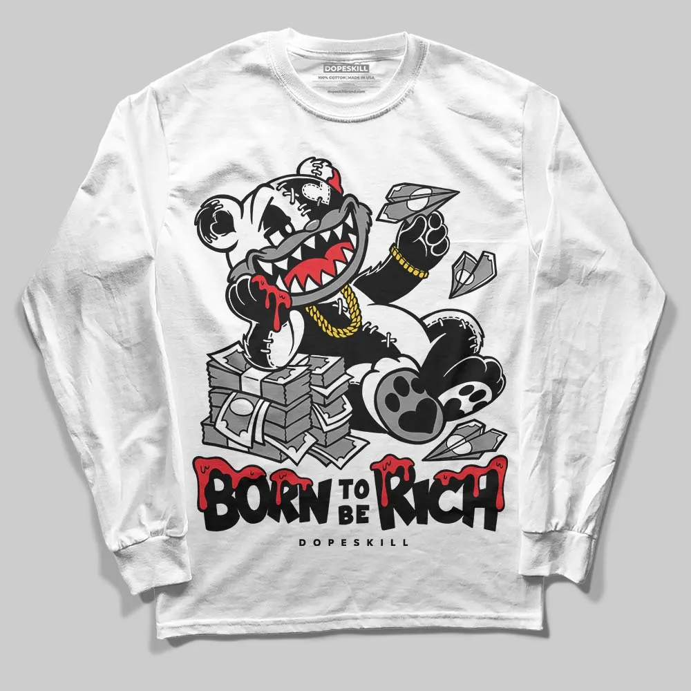 Rick Owens Black Leather Sneaker DopeSkill Long Sleeve T-Shirt Born To Be Rich Graphic sold by DopeSkill product image thumbnail 2