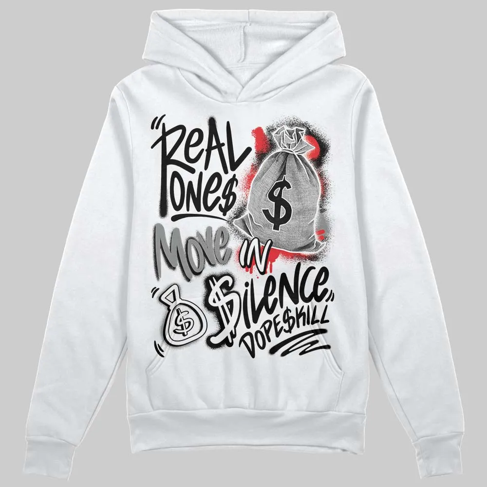 Rick Owens Black Leather Sneaker DopeSkill Hoodie Sweatshirt Real Ones Move In Silence Graphic sold by DopeSkill product image thumbnail 2