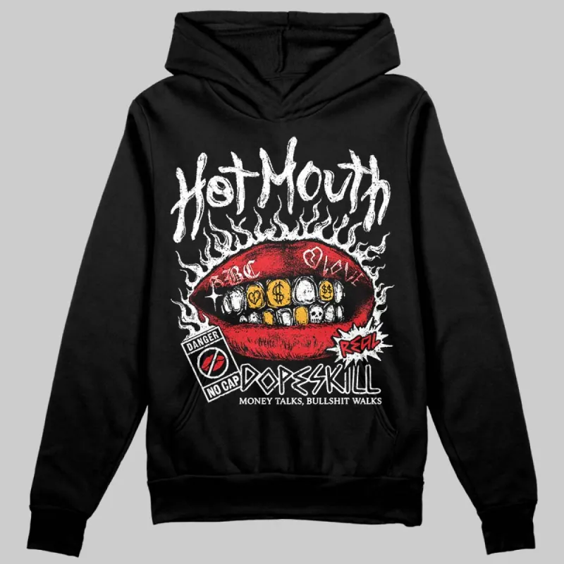 Rick Owens Black Leather Sneaker DopeSkill Hoodie Sweatshirt Hot Mouth Graphic sold by DopeSkill