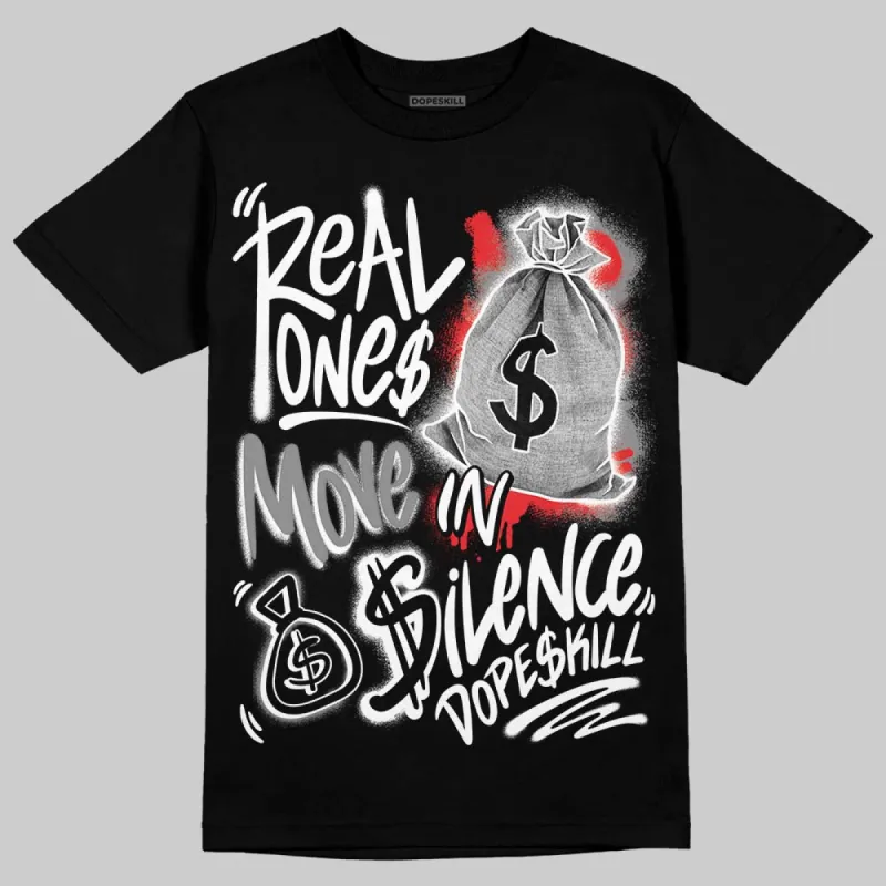 Rick Owens Black Leather Sneaker DopeSkill T-Shirt Real Ones Move In Silence Graphic sold by DopeSkill