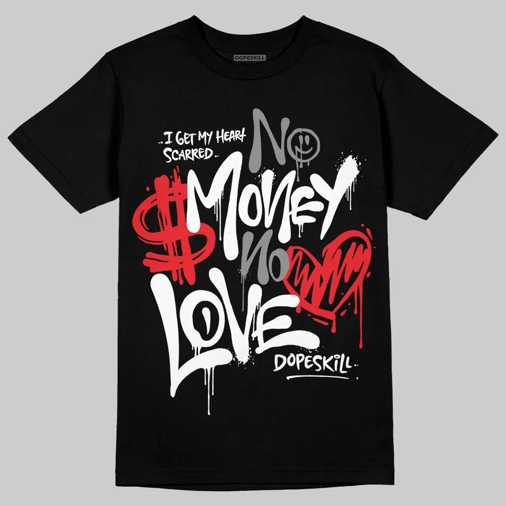 Rick Owens Black Leather Sneaker DopeSkill T-Shirt No Money No Love Typo Graphic sold by DopeSkill
