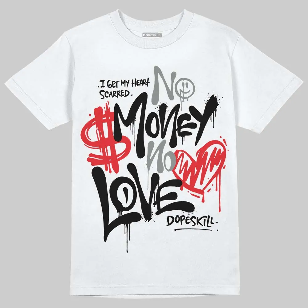 Rick Owens Black Leather Sneaker DopeSkill T-Shirt No Money No Love Typo Graphic sold by DopeSkill product image thumbnail 2