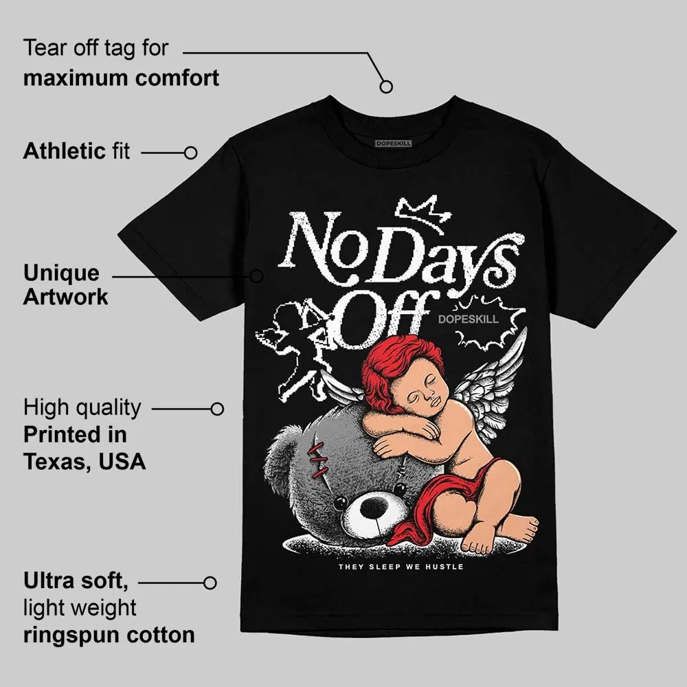 Rick Owens Black Leather Sneaker DopeSkill T-Shirt New No Days Off Graphic sold by DopeSkill product image thumbnail 3