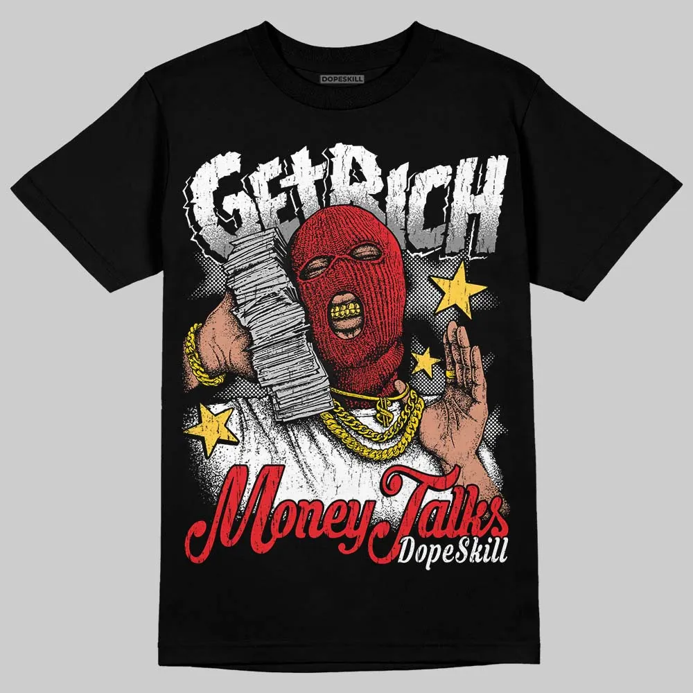 Rick Owens Black Leather Sneaker DopeSkill T-Shirt Get Rich Graphic sold by DopeSkill