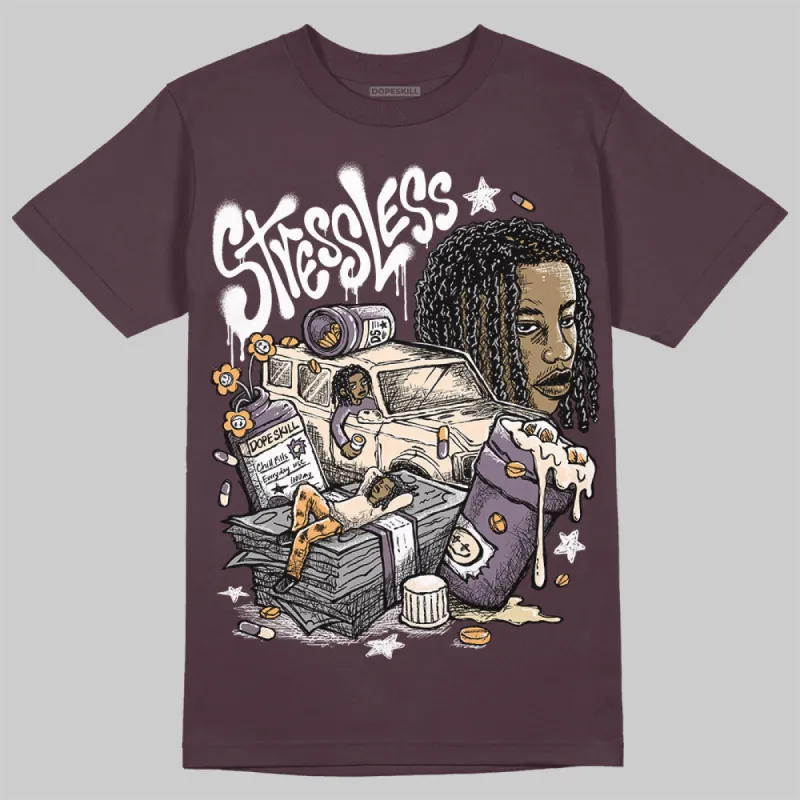 Burgundy Crush 3s DopeSkill Maroon T-shirt Stressless Graphic sold by DopeSkill