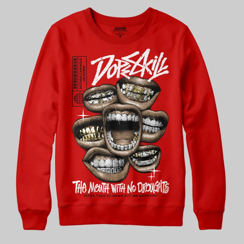 Bred Velvet 11s DopeSkill Red Sweatshirt The Mouth With No Droughts Graphic sold by DopeSkill