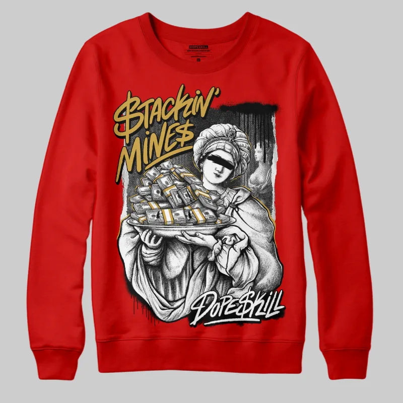 Bred Velvet 11s DopeSkill Red Sweatshirt Stackin Mines Graphic sold by DopeSkill
