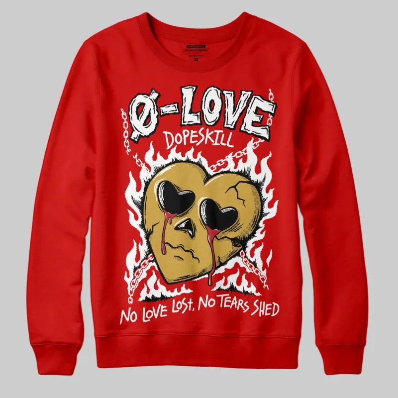 Bred Velvet 11s DopeSkill Red Sweatshirt Crying Heart Graphic sold by DopeSkill