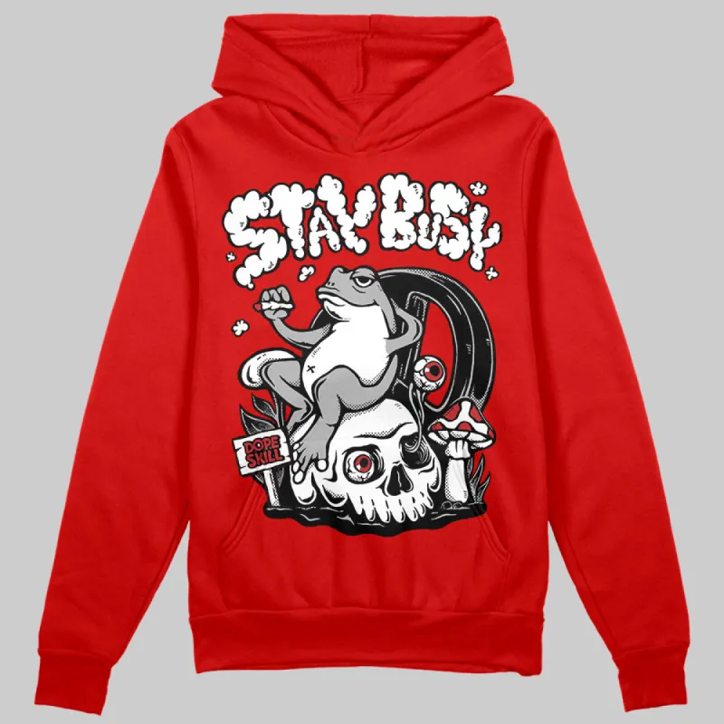 Bred Velvet 11s DopeSkill Red Hoodie Sweatshirt Stay Busy Graphic sold by DopeSkill