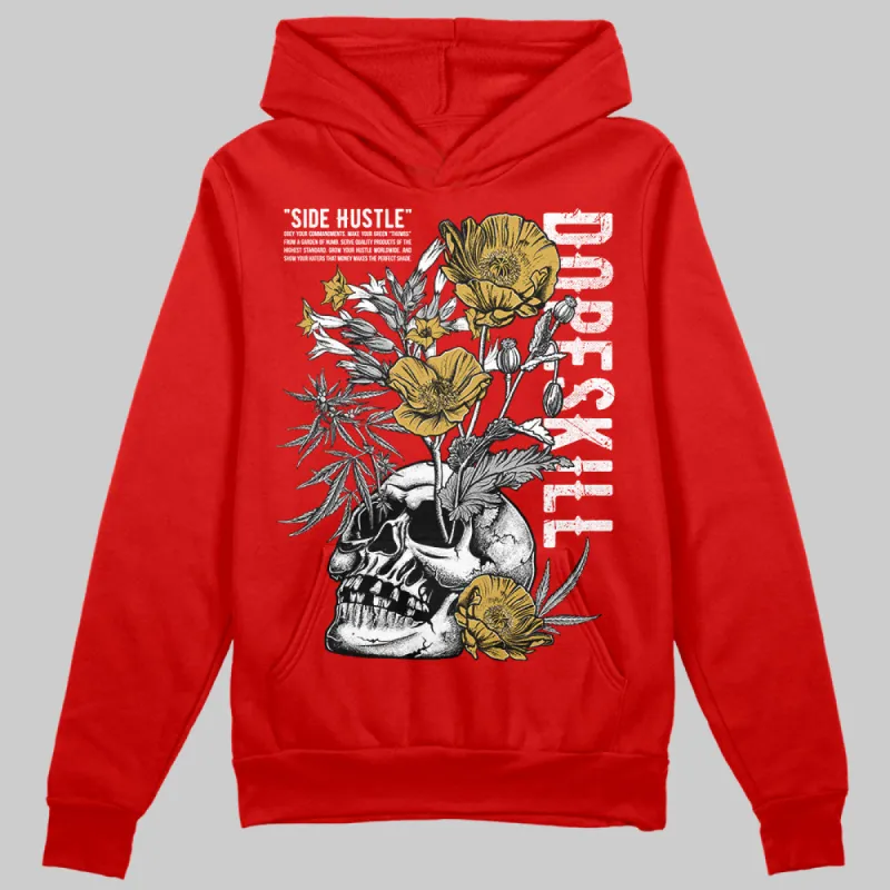 Bred Velvet 11s DopeSkill Red Hoodie Sweatshirt Side Hustle Graphic sold by DopeSkill