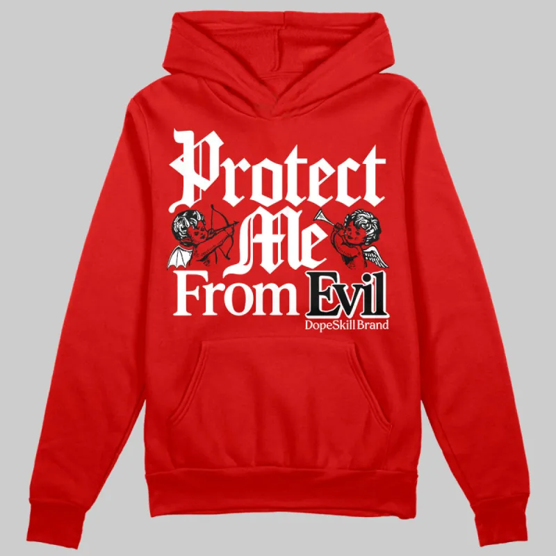 Bred Velvet 11s DopeSkill Red Hoodie Sweatshirt Protect Me From Evil Graphic sold by DopeSkill