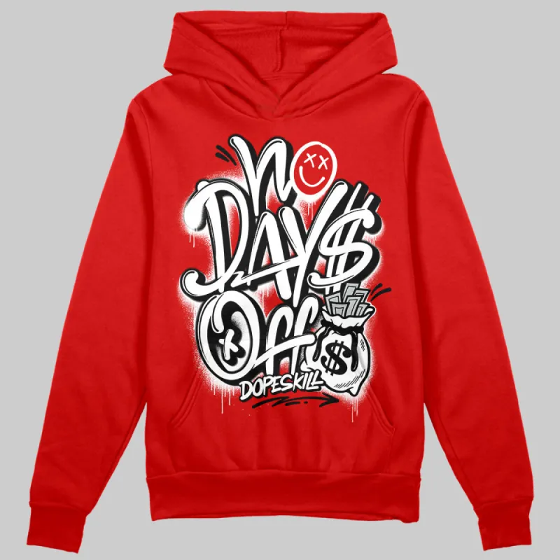 Bred Velvet 11s DopeSkill Red Hoodie Sweatshirt No Days Off Graphic sold by DopeSkill