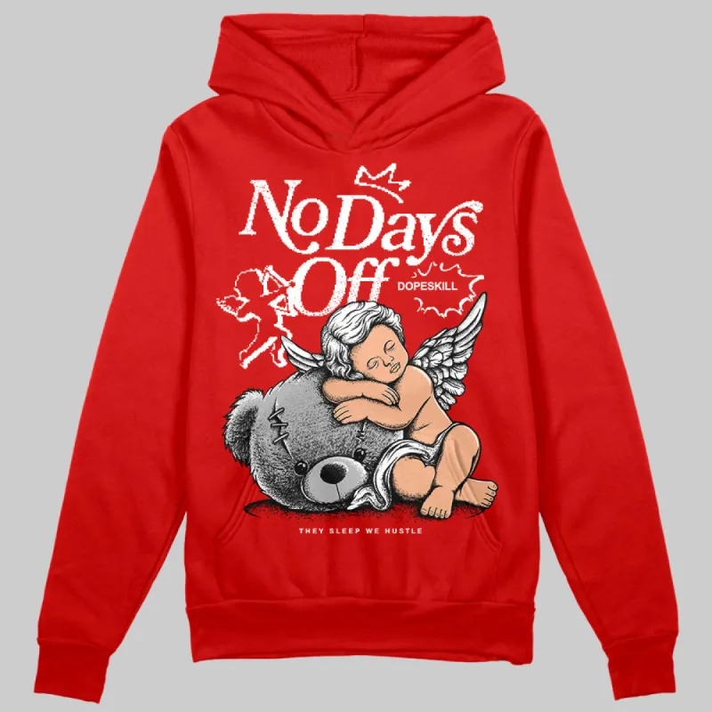 Bred Velvet 11s DopeSkill Red Hoodie Sweatshirt New No Days Off Graphic sold by DopeSkill