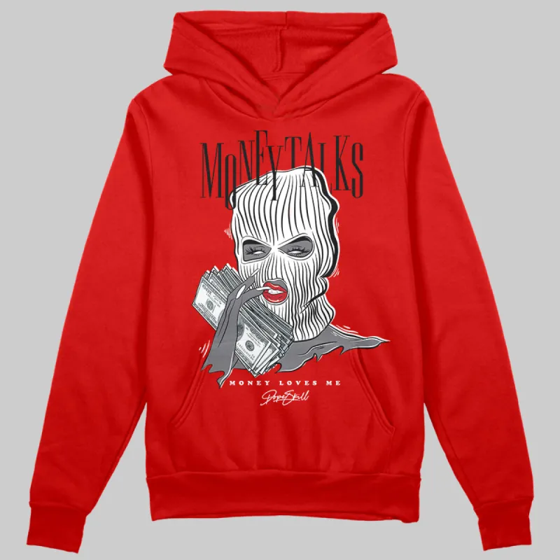 Bred Velvet 11s DopeSkill Red Hoodie Sweatshirt Money Talks Graphic sold by DopeSkill