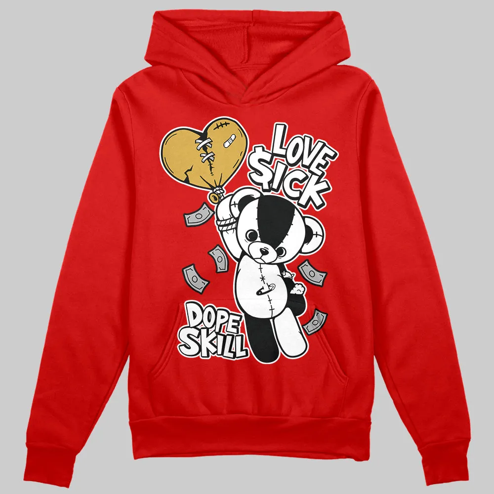 Bred Velvet 11s DopeSkill Red Hoodie Sweatshirt Love Sick Graphic sold by DopeSkill